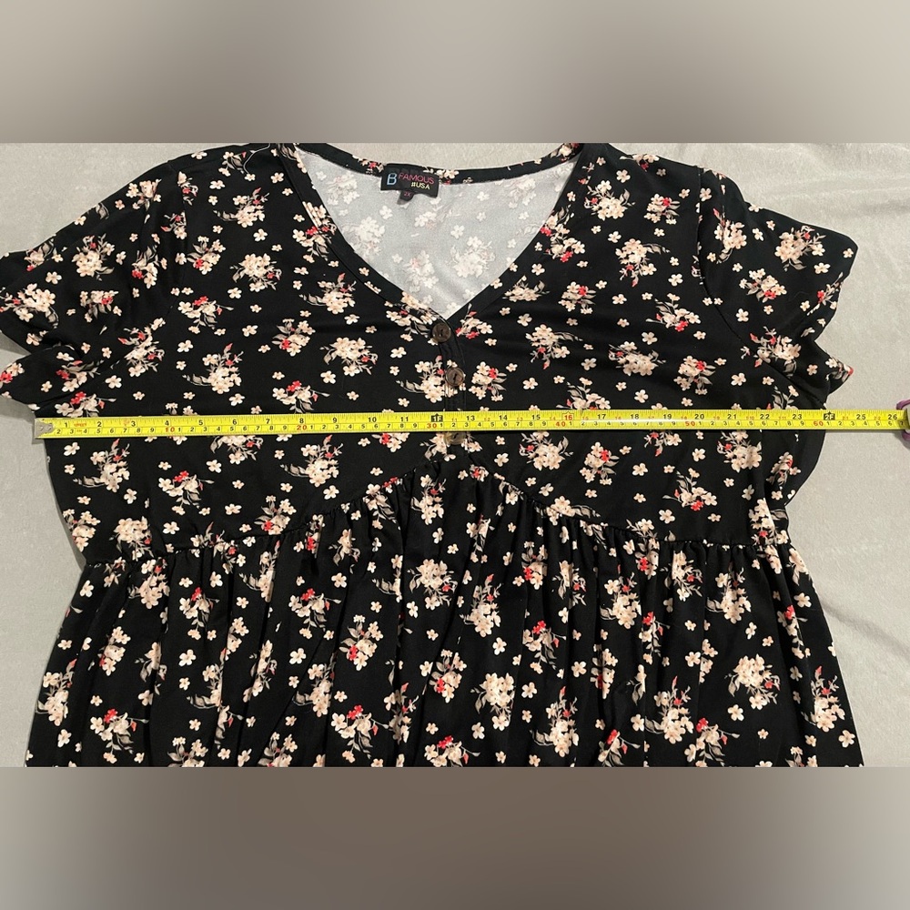 B Famous Baby Doll Blouse 2X - Picture 5 of 6